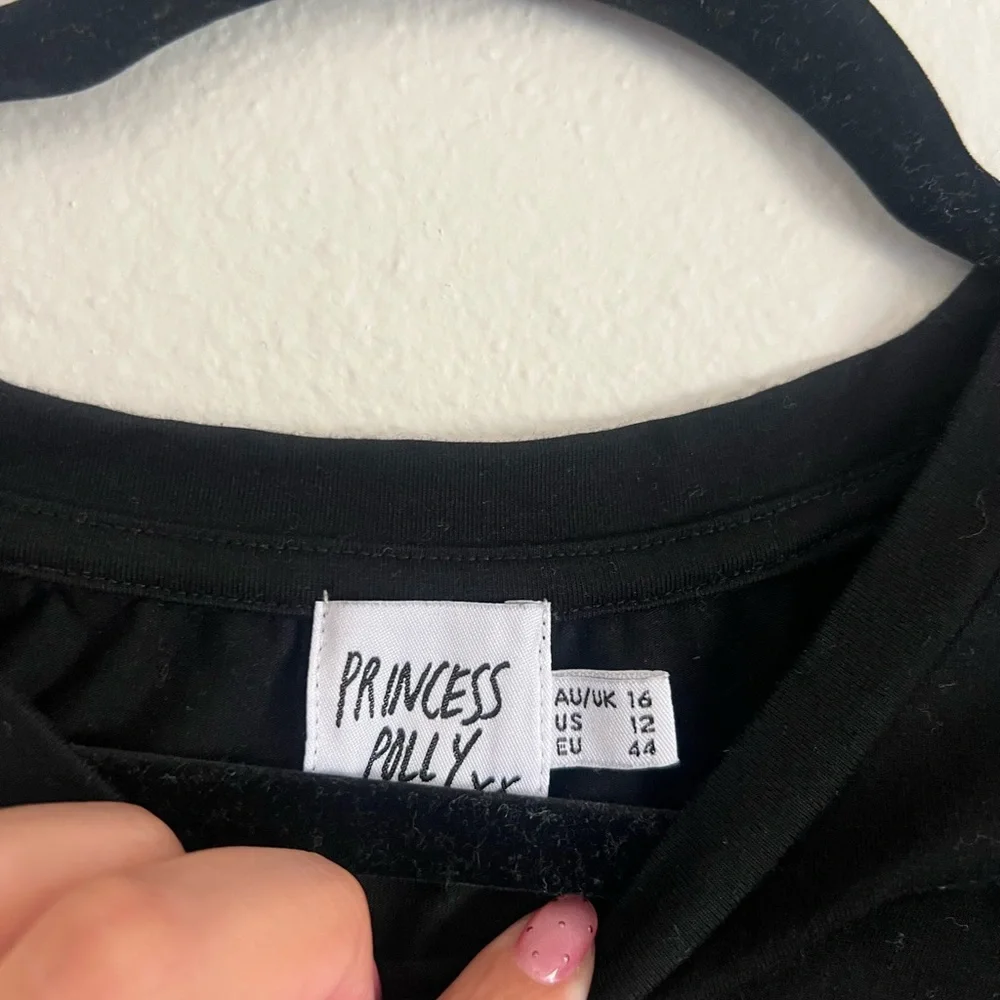 Princess Polly “Cancel My Ex” Black Crop Tee - Picture 4 of 4